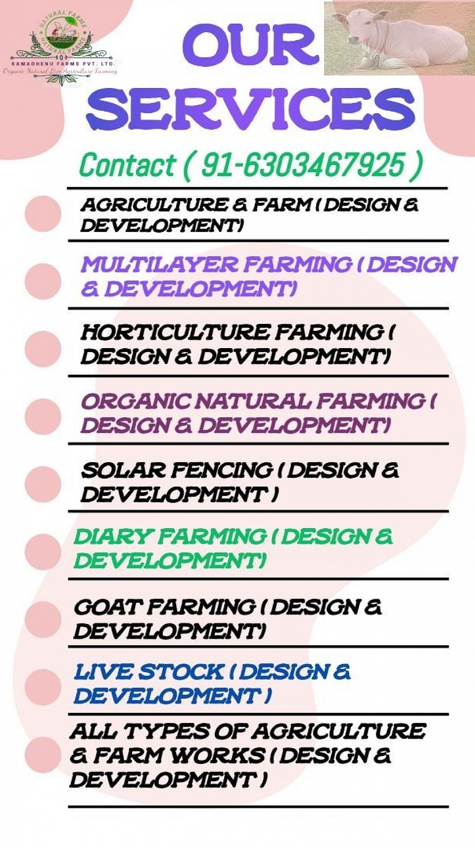 Services list