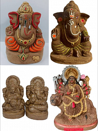 Cow Dung idols